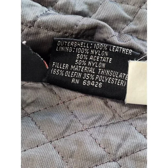 Pelle Studio Wilsons Black Leather Jacket With Thinsulate Womens M - Picture 3 of 7